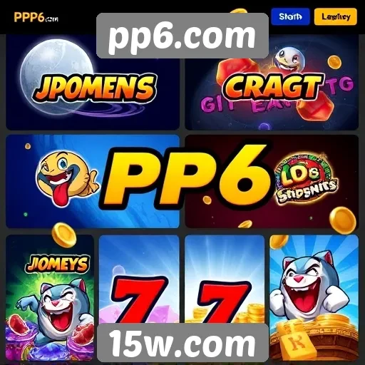 Jogos mais populares disponíveis no site pp6.com